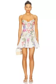 Короткое платье Marlene Charo Ruiz Ibiza, white botanic