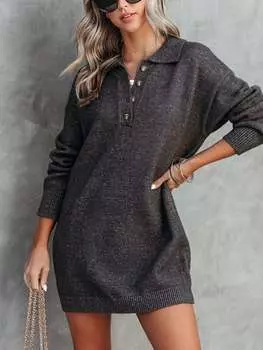 Короткое платье Milan Kiss, антрацит