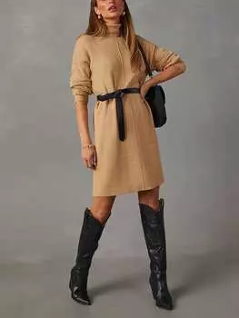 Короткое платье Milan Kiss, бежевый