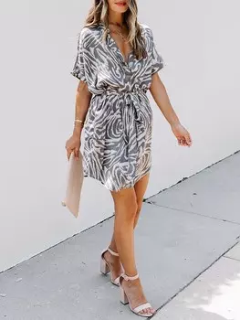 Короткое платье Milan Kiss, цвет grau/creme