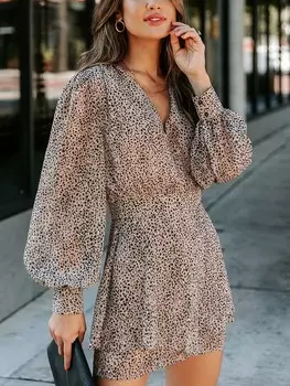 Короткое платье Milan Kiss, цвет hellbraun/schwarz