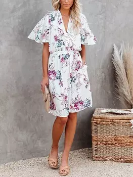 Короткое платье Milan Kiss, цвет wei/lila/grn