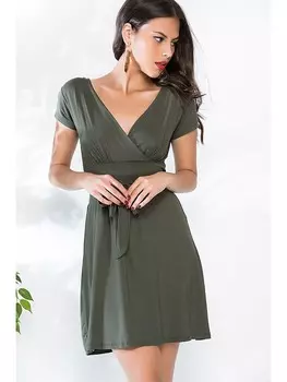 Короткое платье Milan Kiss, хаки