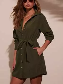 Короткое платье Milan Kiss, хаки