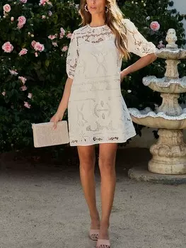 Короткое платье Milan Kiss, кремовый