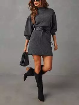 Короткое платье Milan Kiss, серый