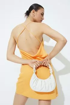 Короткое платье на бретелях H&M, желтый