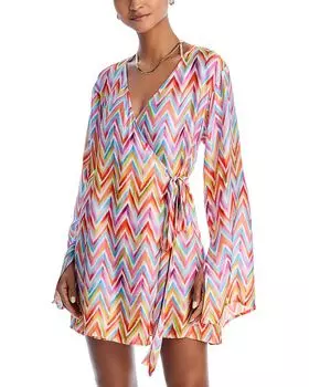 Короткое платье-накидка Missoni, мультиколор