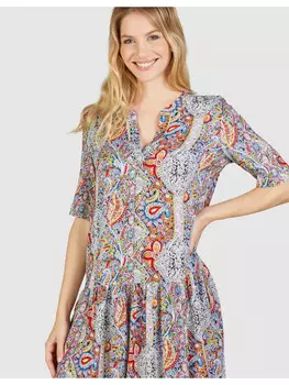 Короткое платье Navigazione, разноцветный