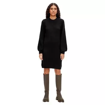 Короткое платье Object Eve Nonsia Long Sleeve, черный