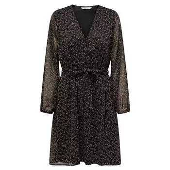 Короткое платье Only Cera 3/4 Sleeve, черный