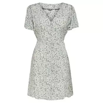 Короткое платье Only Evida Short Sleeve, серый