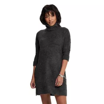 Короткое платье Only Jana Cowl Neck Wool Knit, серый