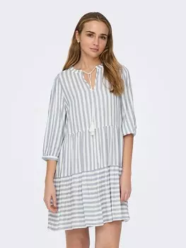 Короткое платье ONLY Kaya, цвет blau/wei