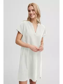 Короткое платье Oxmo Blusenkleid OXAnette - 21800170-ME Modisches Blusenkleid mit Eingrifftaschen, белый