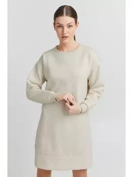Короткое платье Oxmo Blusenkleid OXHolly - 21950054-ME Sweatkleid mit Puffrmel, белый