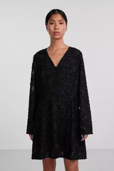 Короткое платье Pcfna Ls PIECES, черный