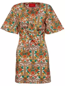 Короткое платье Peek-A-Boo с цветочным принтом La DoubleJ, нейтральный