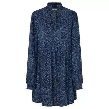 Короткое платье Pepe Jeans Claudia Long Sleeve, синий