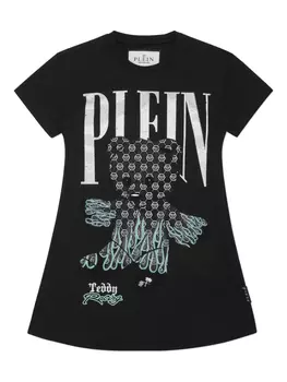 Короткое платье Philipp Plein Teddy Bear, черный