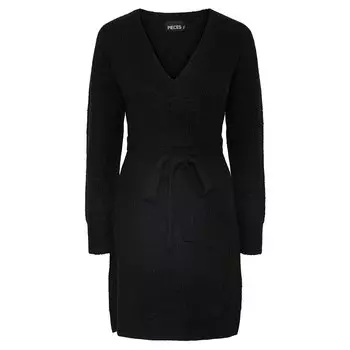 Короткое платье Pieces Ellen Long Sleeve, черный
