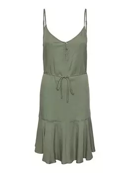 Короткое платье Pieces, зеленый