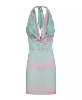 Короткое платье пятнистое F**K, мультиколор