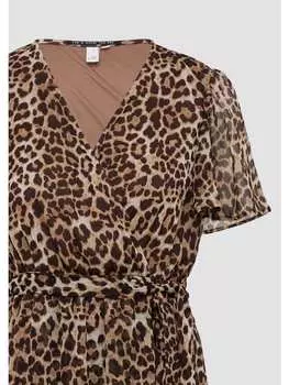 Короткое платье QS, цвет schwarz-mehrfarbig