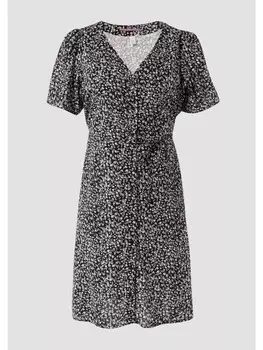 Короткое платье QS kurz, цвет mehrfarbig-schwarz