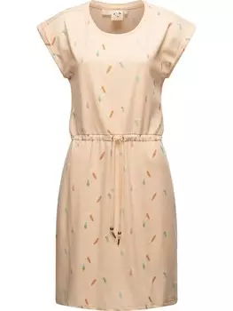 Короткое платье ragwear Druckkleid Mallory Print Dress Organic, бежевый