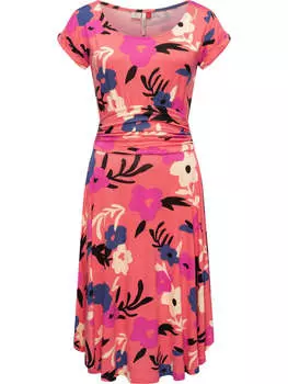 Короткое платье ragwear Sommerkleid Yvone Flowers, цвет Coral