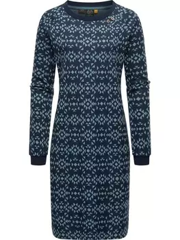 Короткое платье ragwear Sweatkleid Dassa Aztec, темно-синий