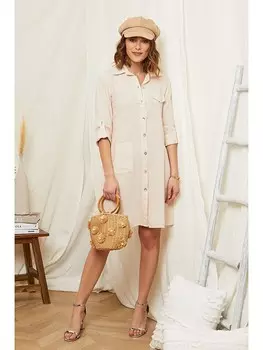 Короткое платье Rodier Lin Leinen, цвет ros