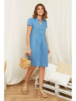 Короткое платье Rodier Lin Leinen, синий