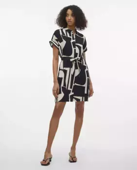 Короткое платье-рубашка Vero Moda, белый