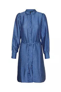 Короткое платье-рубашка Vero Moda, синий