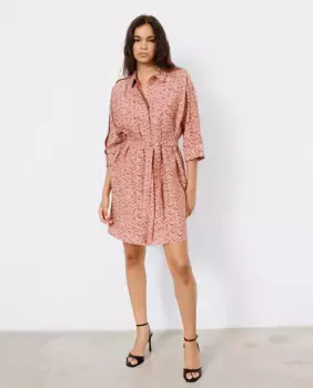 Короткое платье-рубашка Vila, цвет Salmn