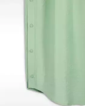 Короткое платье-рубашка в однотонном исполнении Parfois, светло-зеленый