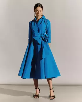 Короткое платье-рубашка Woman Fiesta El Corte Ingls, цвет Verde Pato