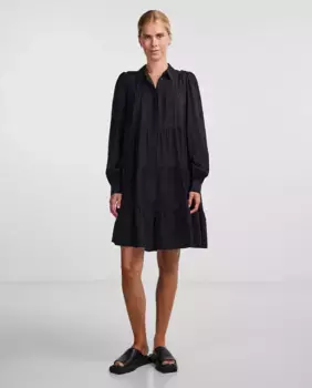 Короткое платье-рубашка Yas, черный