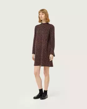 Короткое платье с цветочным принтом Compaa Fantstica, мультиколор