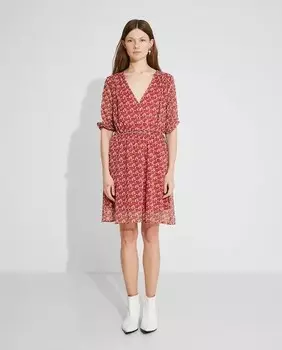 Короткое платье с цветочным принтом Nalle, мультиколор