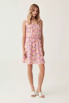 Короткое платье с цветочным принтом Ovs, желтый