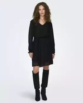 Короткое платье с длинными рукавами jdy, черный