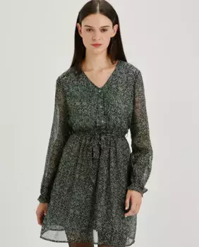 Короткое платье с длинными рукавами jdy, светло-зеленый