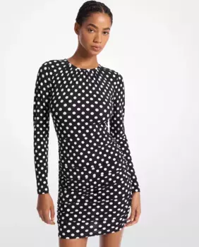 Короткое платье с длинными рукавами Michael Michael Kors, черный