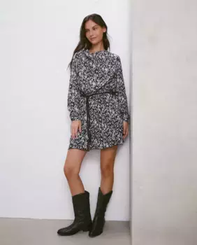 Короткое платье с глубоким вырезом Easy Wear, синий