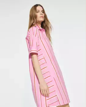 Короткое платье с коротким рукавом Lola Casademunt, розовый