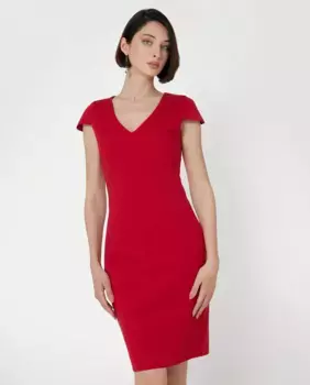 Короткое платье с короткими рукавами Marciano by Guess, красный