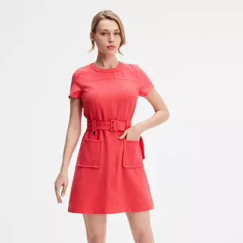 Короткое платье с накладными карманами Smart And Joy, красный
